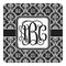 Monogrammed Damask Square Decal