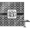 Monogrammed Damask Square Table Top
