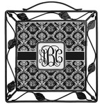Monogrammed Damask Square Trivet (Personalized)