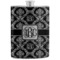 Monogrammed Damask Stainless Steel Flask