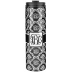 Monogrammed Damask Stainless Steel Skinny Tumbler - 20 oz
