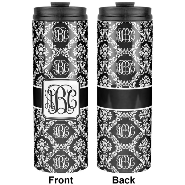 Monogrammed Damask Stainless Steel Tumbler - Apvl