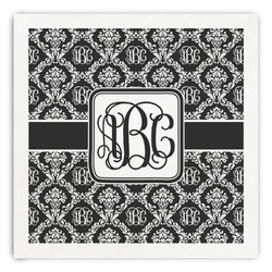 Monogrammed Damask Paper Dinner Napkins