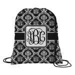 Monogrammed Damask Drawstring Backpack (Personalized)