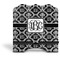Monogrammed Damask Stylized Tablet Stand - Front without iPad
