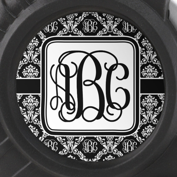 Monogrammed Damask Tape Measure - 25ft - detail