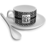 Monogrammed Damask Tea Cup