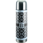 Monogrammed Damask Stainless Steel Thermos (Personalized)