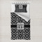 Monogrammed Damask Toddler Bedding