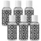 Monogrammed Damask Travel Bottles (Personalized)