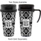 Monogrammed Damask Travel Mugs - with & without Handle