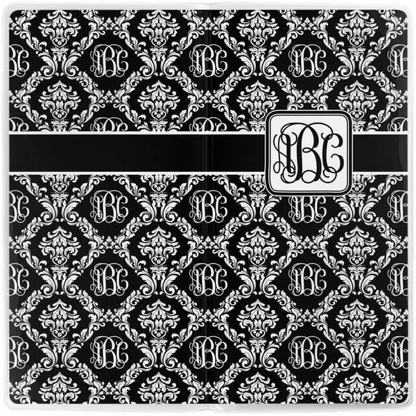 Monogrammed Damask Vinyl Document Wallet - Apvl