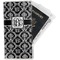 Monogrammed Damask Travel Document Holder