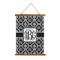 Monogrammed Damask Wall Hanging Tapestry