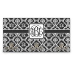 Monogrammed Damask Wall Mounted Coat Rack (Personalized)