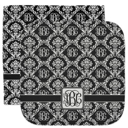 Monogrammed Damask Facecloth / Wash Cloth (Personalized)