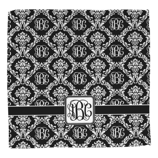 Monogrammed Damask Washcloth - Front - No Soap