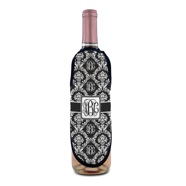 Monogrammed Damask Wine Bottle Apron - IN CONTEXT