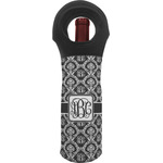 Monogrammed Damask Wine Tote Bag (Personalized)