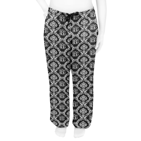 Monogrammed Damask Women's Pj on model - Front