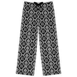 Monogrammed Damask Womens Pajama Pants (Personalized)