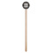 Monogrammed Damask Wooden 7.5" Stir Stick - Round - Single Stick