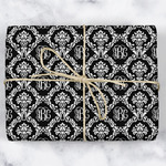 Monogrammed Damask Wrapping Paper