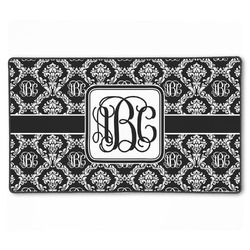 Monogrammed Damask XXL Gaming Mouse Pad - 24" x 14"