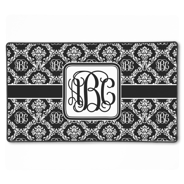 Custom Monogrammed Damask XXL Gaming Mouse Pad - 24" x 14"