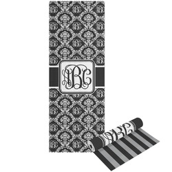 Monogrammed Damask Yoga Mat - Printed Front and Back (Personalized)