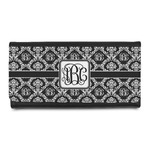 Monogrammed Damask Leatherette Ladies Wallet (Personalized)