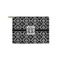 Monogrammed Damask Zipper Pouch - Small - 8.5"x6" (Personalized)