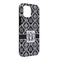 Monogrammed Damask iPhone 13 Pro Max Tough Case - Angle
