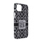 Monogrammed Damask iPhone Case - Plastic - iPhone 14