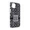 Monogrammed Damask iPhone Case - Plastic - iPhone 14 Pro