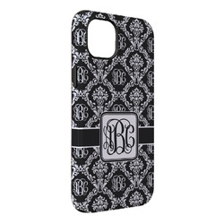Monogrammed Damask iPhone Case - Rubber Lined - iPhone 14 Pro Max