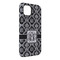 Monogrammed Damask iPhone 14 Pro Max Tough Case - Angle