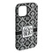 Monogrammed Damask iPhone 15 Plus Tough Case - Angle