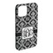 Monogrammed Damask iPhone 15 Pro Max Case - Angle