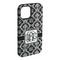 Monogrammed Damask iPhone 15 Pro Max Tough Case - Angle