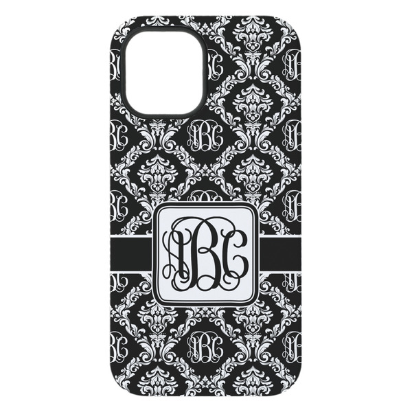 Monogrammed Damask iPhone 15 Pro Max Tough Case - Back