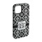 Monogrammed Damask iPhone Case - Rubber Lined - iPhone 15 Pro