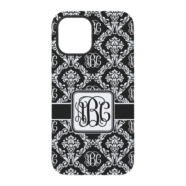 Monogrammed Damask iPhone 15 Tough Case - Back
