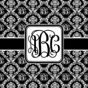 Monogrammed Damask