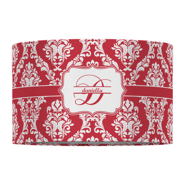 Damask 12" Drum Lampshade - FRONT (Fabric)