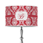 Damask 12" Drum Lamp Shade - Poly-film (Personalized)