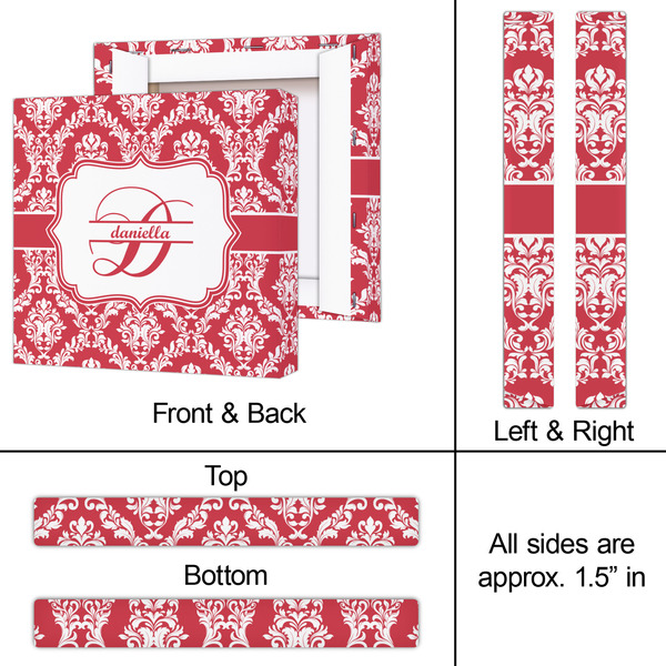 Damask 12x12 - Canvas Print - Approval