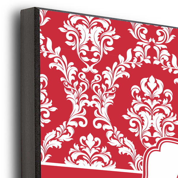Damask 12x12 Wood Print - Closeup
