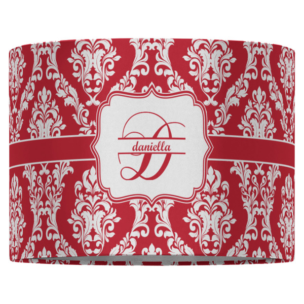Damask 16" Drum Lampshade - FRONT (Fabric)