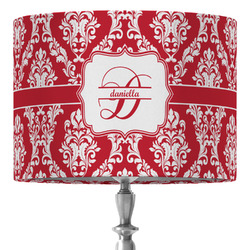 Damask 16" Drum Lamp Shade - Fabric (Personalized)